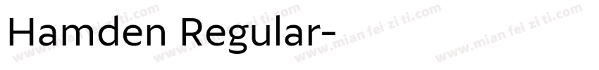 Hamden Regular字体转换